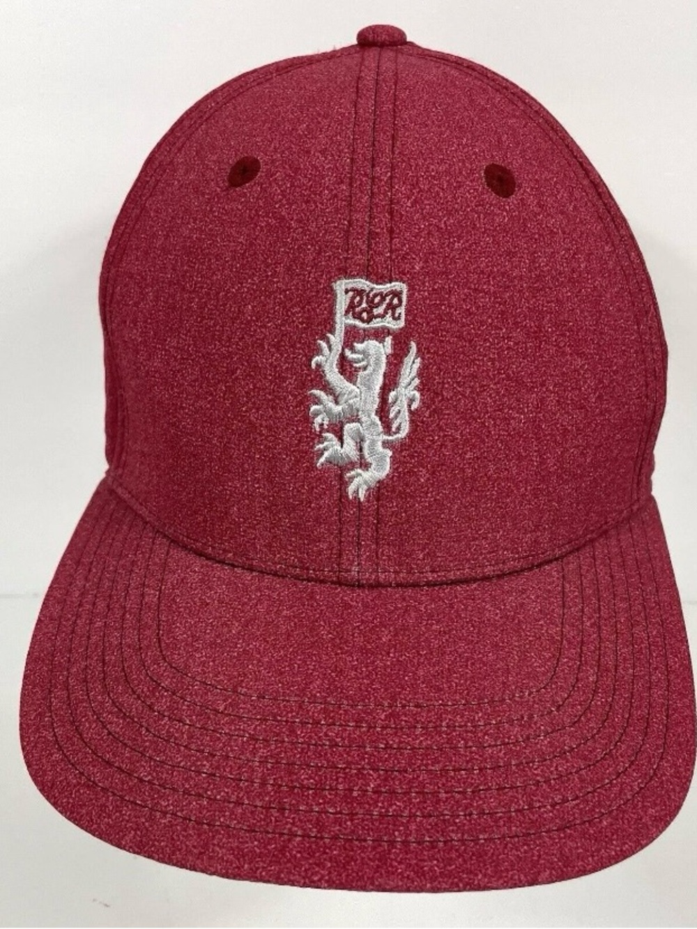 Adidas Golf Embroidered Lion Crest "R & R" Red Baseball Hat Cap